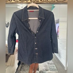 Jean button down